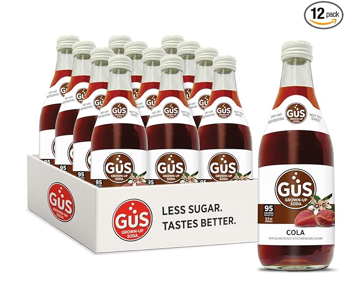 GuS Soda - Dry Cola - 12 oz (12 Glass Bottles)