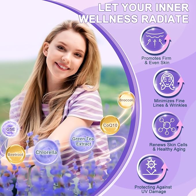 DRFOSTER Collagen-Peptides-Powder-Packets - Multi Type I II III V X Collagen for Women with Antioxidant Blend + Vitamin C &amp E for Skin Hair Nail &amp Joint Non-GMO 30 Stick Packs