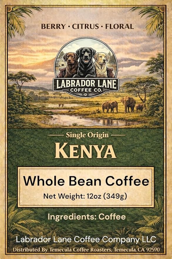 Kenya - Single Origin Premium Ground Small Batch Coffee 12oz