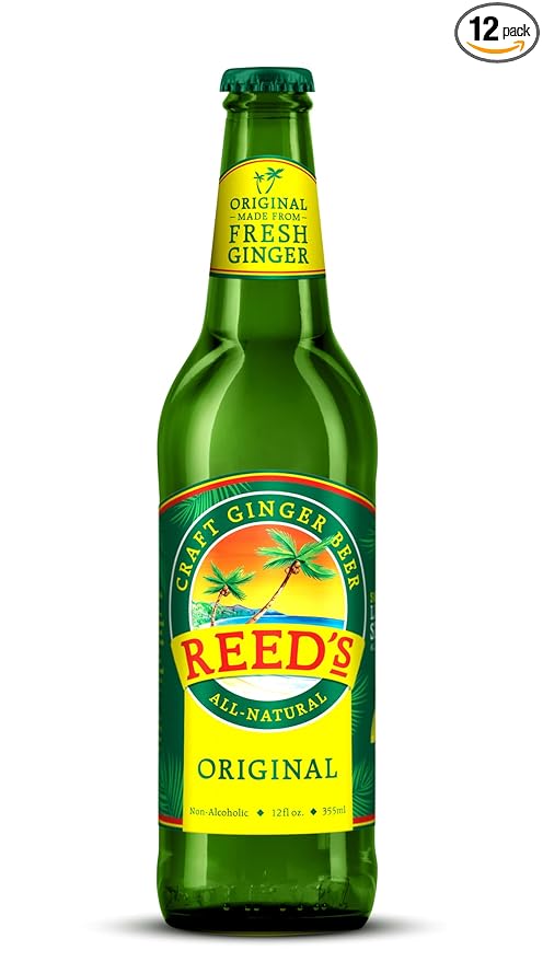 Reed's Original Ginger Beer - 12 oz (12 Glass Bottles) 12 Pack