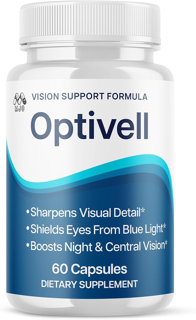 Optivell Eye Capsules Official Optivell Eye Vitamin Pills with All Natural Ingredients Advanced Vision Formula Supplement Pills Supporting Ocular Health and Wellness Naturally (60 Capsules)