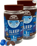 Good Day Dark Chocolate for Adults [ 2 Pack ] - Fair Trade Non-GMO Dark Chocolate with Chamomile and Melatonin 1 mg - Adult Melatonin