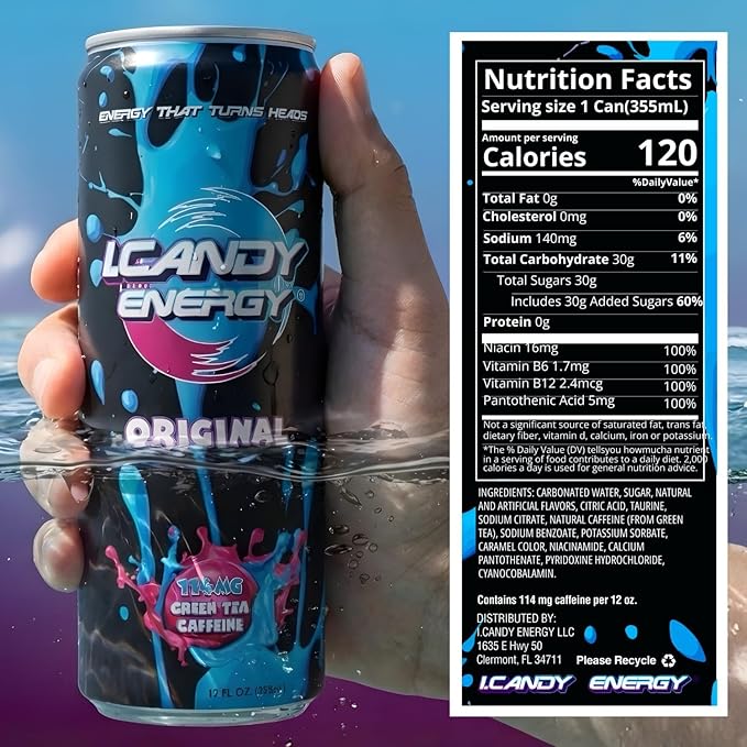 I.CANDY Energy Drink Original 12Pack 12 oz Cans