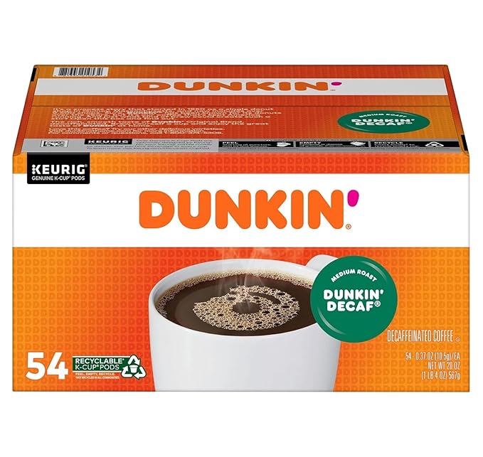 Dunkin' Donuts Original Blend Decaf K Cup Pods 54 ct. 20 Oz ()