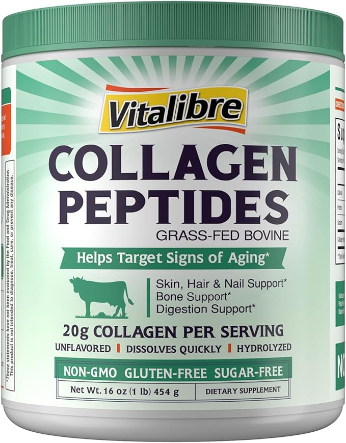 Bovine Collagen Peptides Powder and Maca Root Capsules Bundle Dietary Supplements Vegan-Friendly