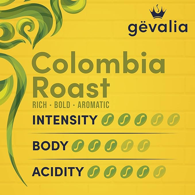 Gevalia Colombia Medium Roast Ground Coffee (4 ct Pack 20 oz Bags)
