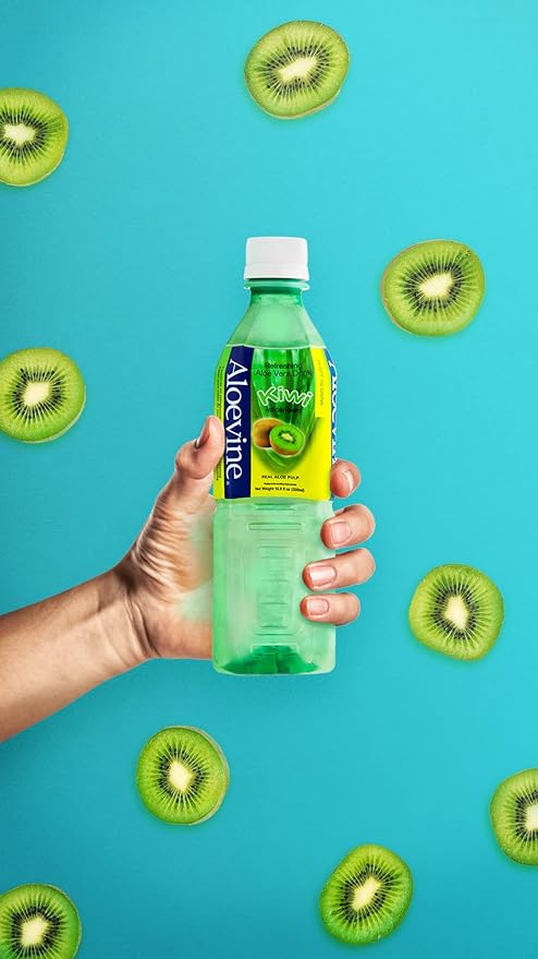 Aloevine Aloe Vera Drink Kiwi 16.9 oz 20 Pack