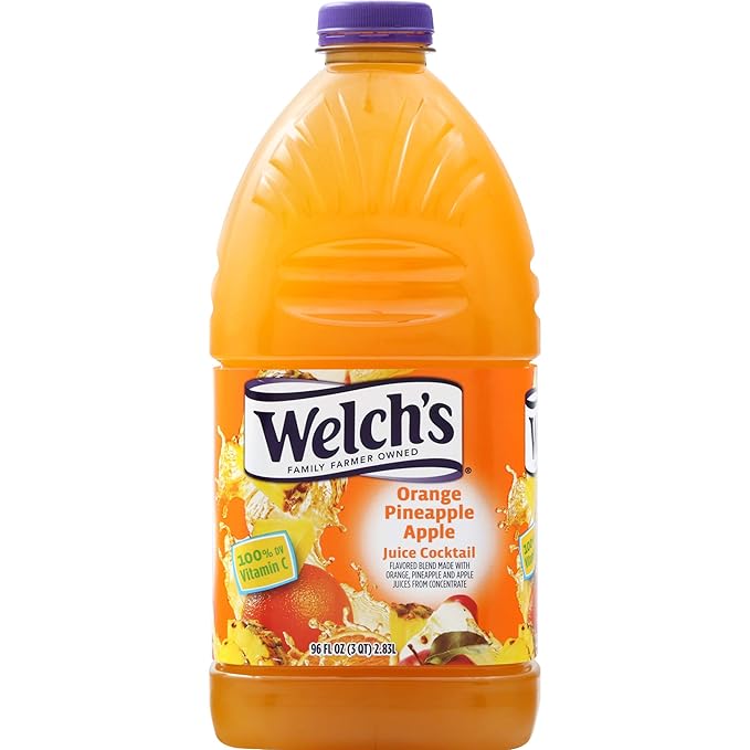 Welch's Orange Pineapple Apple Juice Cocktail 96 Fl Oz Bottle