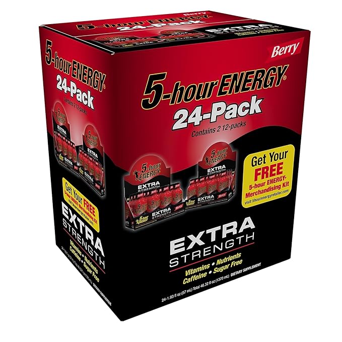 5-Hour Energy Extra Strength Beverage Black Berry 46.32 Fl Oz