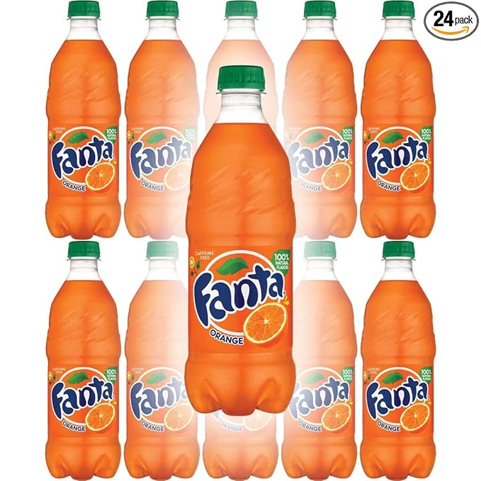 Fanta Orange Soda 20 Fl Oz Bottle (Pack of 24)