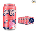 SunSip Prebiotic Soda by Health-Ade Better-for-You Soda Swap Beverage with Vitamins and Minerals Naturally Sweetened with 5g of Sugar Strawberry Vanilla 11.5 oz (12 Pack)