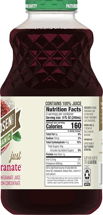 R.W. Knudsen Organic Just Pomegranate Juice 32 Fl Oz