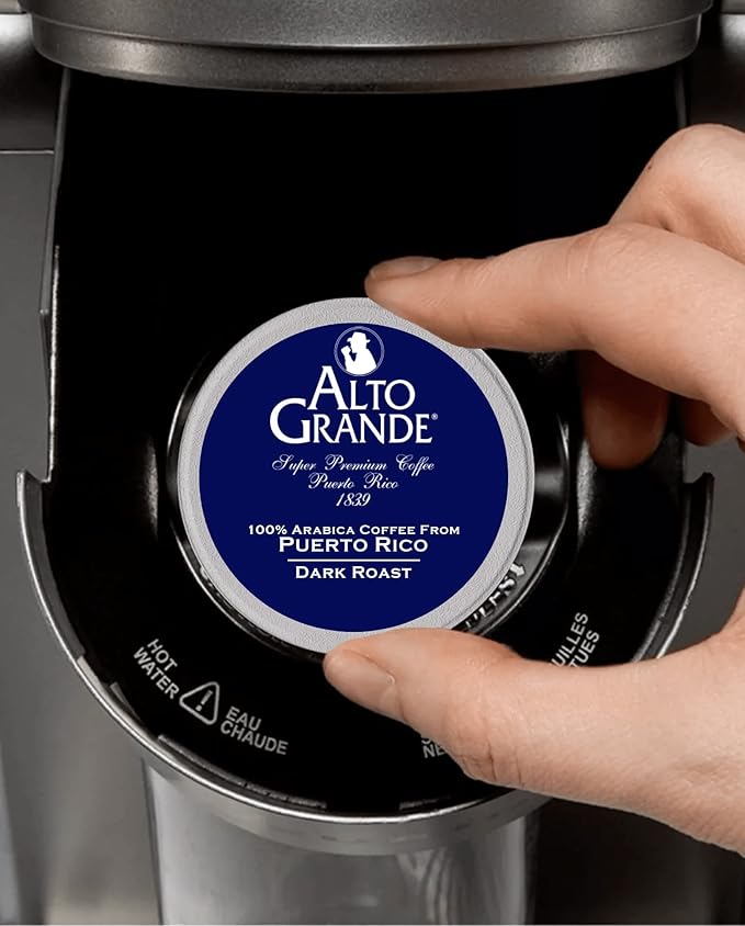 Alto Grande Ground Dark Roast Arabica Coffee Single-Serve Pods 72 Count Compatible with Keurig K Cup Brewers