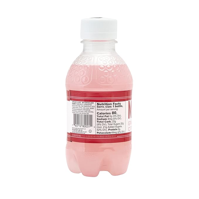 Boylan Bottling MASH Great Tasting Grapefruit Citrus Zing – Lightly Carbonated Fruit Drink - Low Calorie &amp No Sugar - Made With All Natural Pure Cane Sugar- 12 Count