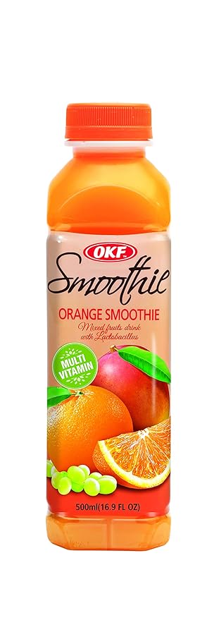 OKF Smoothie Multi Vitamin Premium New Drink 16.9 Fluid Ounce (Orange Smoothie 12 Pack)