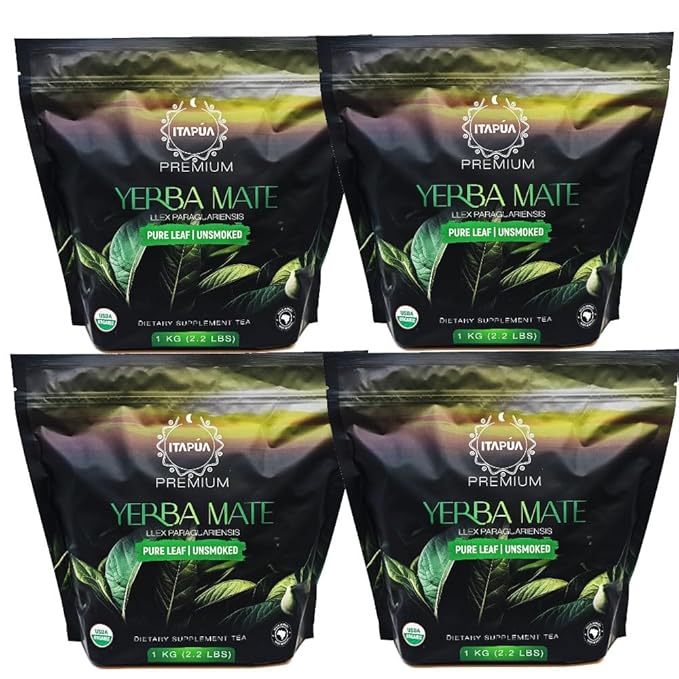 GOYERBAMATE Premium Organic Yerba Mate (Pure Leaf Smoke Free Aged) (4 KG (8.8 LBS))