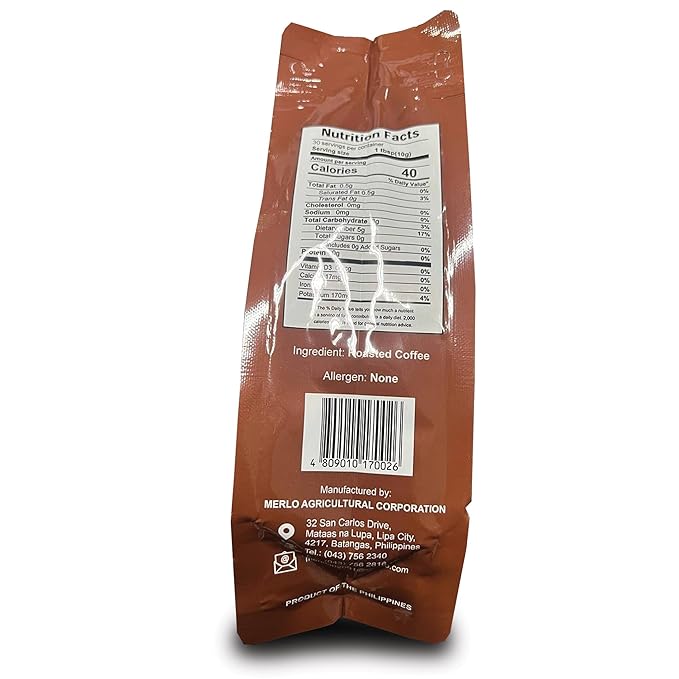 Batangas Brew Kapeng Barako Coffee – Special Blend 300g Premium Ground Liberica Coffee Dark Roast Authentic Filipino Brew Bold &amp Aromatic Flavor