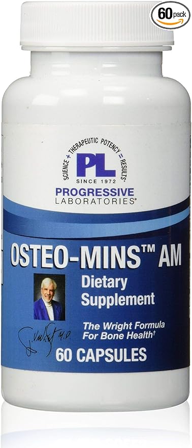 Progressive Labs Osteo-Mins AM Supplement 60 Count by Progressive Labs