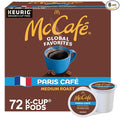 McCafe Paris Cafe Single Serve Coffee Keurig K-Cup Pods Medium Roast Coffee 72 Count