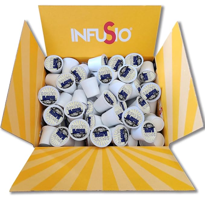 InfuSio Almond Amaretto Coffee pods Single Serve Flavored Coffee Pods for Keurig K Cups Brewers - Premium Roasted 96 count