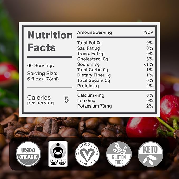 La Republica Espresso De Nicaragua Reserve Ground Coffee for Espresso Maker 60 Servings (Lion's Mane Reishi Chaga Dark Roast)