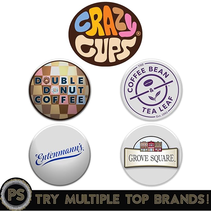 Hot Chocolate and Cappuccino Single Serve Cups Variety Pack Sampler For Keurig K Cup Brewers includes Hot Cocoa from Grove Square and Crazy Cups 40 Count