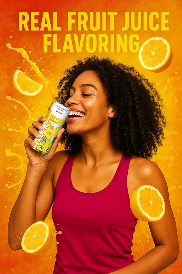 Tropicharge 100% Coconut Water Energy Drink with Guarana Extract (24 pack 330ml/6 flavours) - Zero Sweeteners or Added Sugar - All Natural - Passion Fruit Forest Apple Red Cherry Lemon Peach Wate