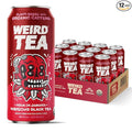 Drink Weird Organic Agua de Jamaica Hibiscus Black Tea – 16oz Cans 160mg Organic Caffeine Pack of 12 – Bold &amp Refreshing Energy Drink Alternative