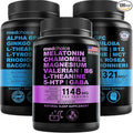 MEDCHOICE Sleep Melatonin (90ct) and Nootropic Brain (120ct) Supplement Bundle - Wellness Duo for Sleep Brain Focus &amp Mood Support - Vegan Non-GMO Gluten-Free