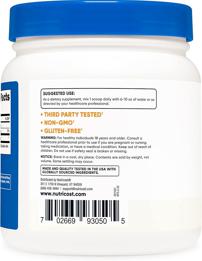 Nutricost D-Ribose Powder 500 Grams - 5000mg Per Serving Non-GMO (500 G (2 Pack))