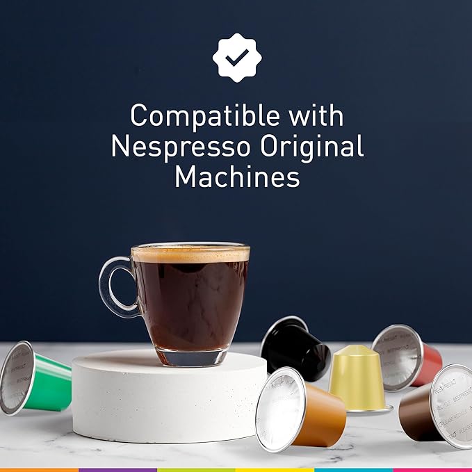 Bestpresso Coffee for Nespresso Original Machine 120 pods Genuine Espresso Brazil Blend Pods Compatible with Nespresso Original