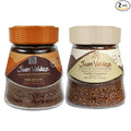 Juan Valdez Freeze-Dried Instant Coffee Bundle - Dulce de leche (3.5 oz) &amp Vanilla Cinnamon (3.35 oz) Flavors | 100% Colombian Arabica Beans | Smooth &amp Aromatic - Premium Colombian Coffee | 2