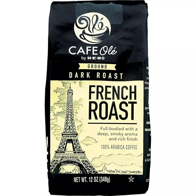 CAFE Olé by H‑E‑B Dark Roast French Roast Ground Coffee 12 oz 2 Bags