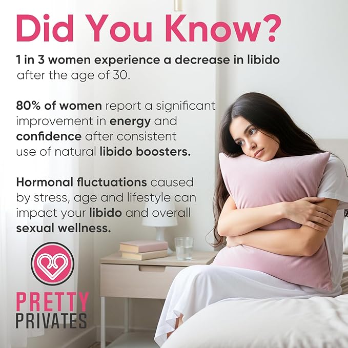 Premium Female Libido Booster for Women - Fast-Acting Mood Booster &amp Energy Support Natural Formula to Enhance Desire - Women’s Wellness Confidence Hormonal Balance Intimacy &amp Energy Boost