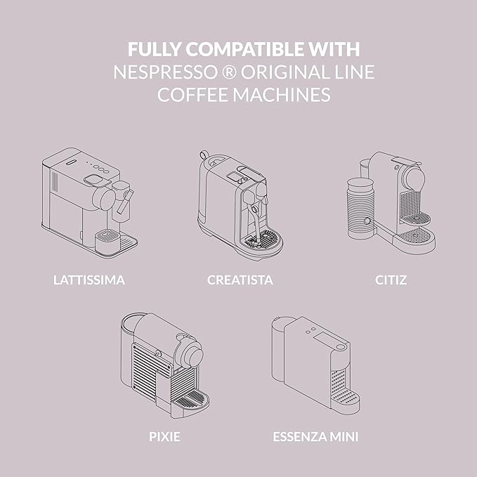 Cellini Caffè Mixed Variety Aluminum Nespresso Pods 8 Distintive Italian Flavors 100% Nespresso Original Machine Compatible 80 Count Medium to Strong Roast Coffee Capsules