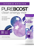 Pureboost Clean Energy Booster Refreshing Energy Drink Mix with B12 Vitamins Electrolytes Antioxidants Sugar-Free with No Sucralose (Acai Alert 30 Count)