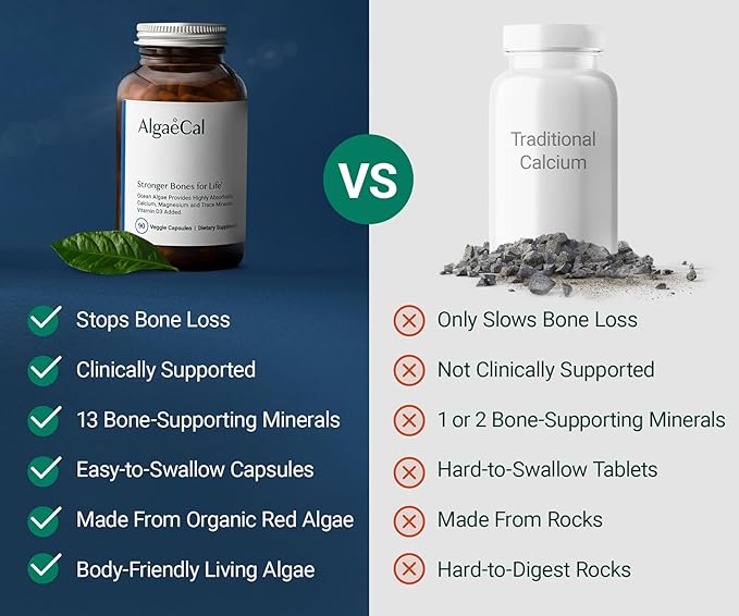 ALGAECAL Calcium &amp Collagen Bundle – Hydrolyzed Collagen Complete with Clinically-Supported Verisol Fortibone &amp Fortigel Plus 13 Bone Supporting Minerals and Vitamin D3 for Bone Health &amp