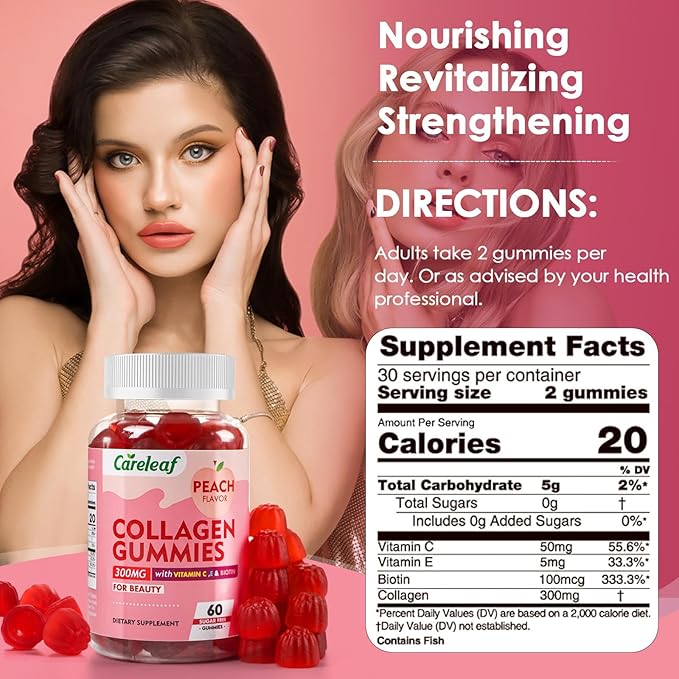 Sugar Free Collagen Gummies with Free Turmeric Gummies