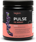 LEGION Pulse Pre Workout - All Natural Nitric Oxide Preworkout Drink to Boost Energy Creatine Free Naturally Sweetened Beta Alanine Citrulline Alpha GPC (Grape)