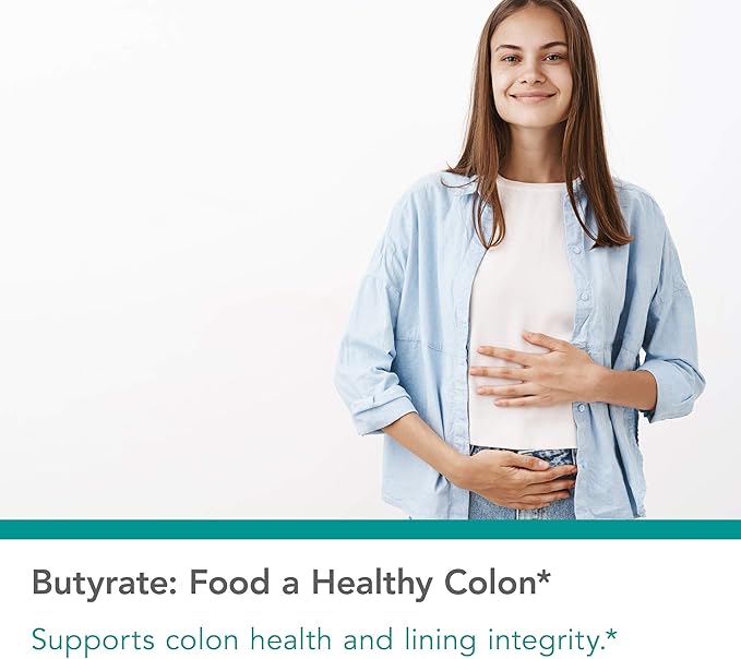 NutriCology ButyrAid Colon Lining Nutrition - Supports Gut and Colon Health - Digestive Support - Delivers 200 mg - Vegetarian &amp Hypoallergenic - 100 Servings - 100 Delayed-Release Capsules