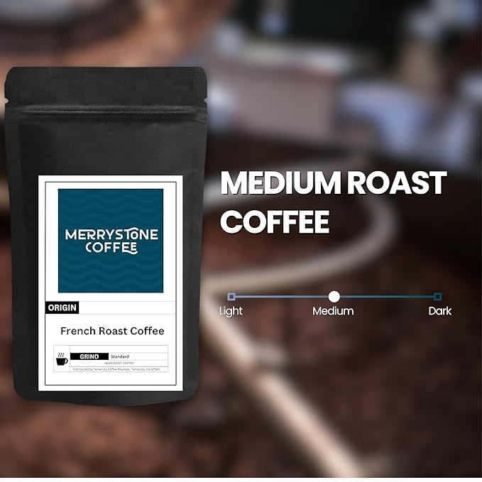 Merrystone French Roast Coffee Darkest Roast Roasted to Order 5 Lb Espresso Grind