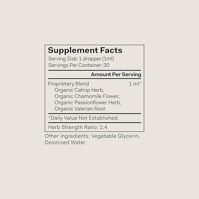 The Nue Co. Sleep Drops - Natural Sleep Support Tincture for Falling &amp Staying Asleep - Vegan &amp Cruelty-Free Sleep Supplement with Valerian Root Chamomile &amp Passionflower | 30ml