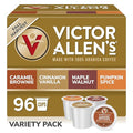Victor Allen's Coffee Fall Harvest Variety Pack Medium Roast 96 Count Single Serve Coffee Pods for Keurig K-Cup Brewers