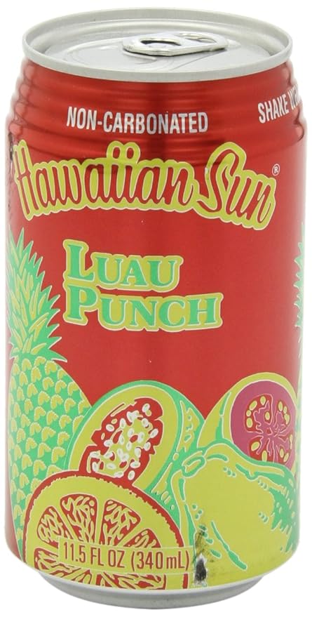 Hawaiian Sun Drink Luau Punch 11.5-Ounce (Pack of 24)