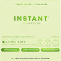 Instant Hydration Electrolytes Powder Packets - Lemon Lime Drink Mix - Zero Sugar - Keto Vegan Gluten-Free Non-GMO - Boost Recovery Brain Health Muscle &amp Tissue Support- 30 Sticks