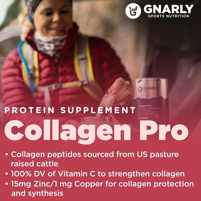 Gnarly Collagen Pro Unflavored (15.87oz) and Gnarly Preworkout Strawberry Lemonade (14.82oz)