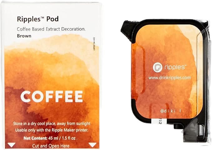 Ripples Pods - Natural Extracts Maker Machine | Plant-Based No Artificial Colors No Preservatives (Coffee Pod)