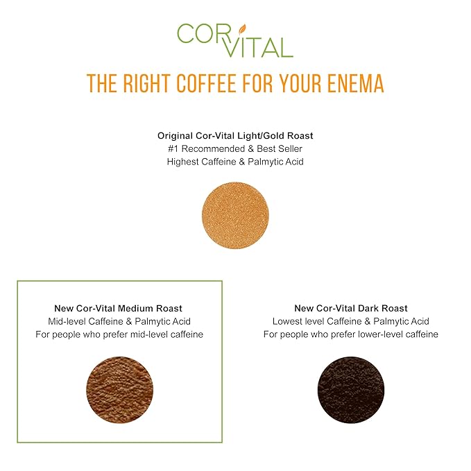 Cor-Vital 1 LB. Medium Roast Organic Coffee Enema - Best Organic Coffee - GersonTherapy Approved