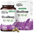 Wild &amp Organic Skullcap Capsules 1200 mg - Relaxing Skullcap Herb Supplement - 60 Capsules - Scutellaria Lateriflora Leaf Extract - 1-Month Supply - Vegan No Fillers Non-GMO