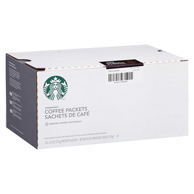 Starbucks Verona Portion Pack 72 Individually Wrapped Packs of 2.5 oz. (180 total oz.)